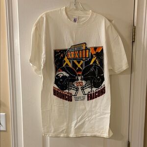 Vintage NFL Super Bowl XXXIII White T-Shirt
